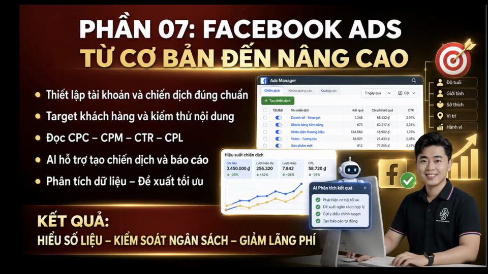 Slide phần 7: Facebook Ads cơ bản đến nâng cao