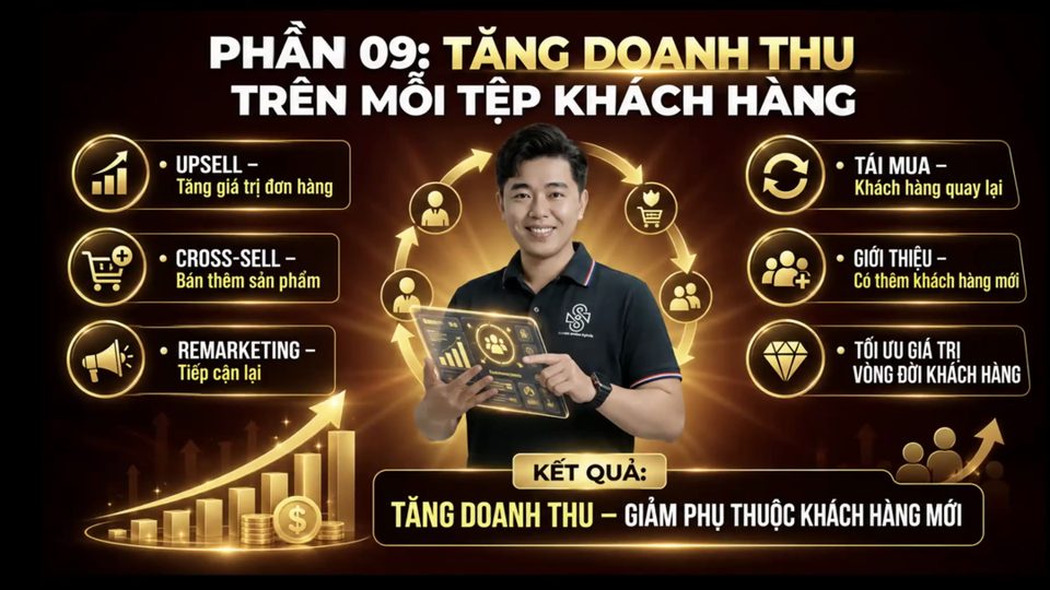 Slide phần 9: Tăng doanh thu trên mỗi khách hàng